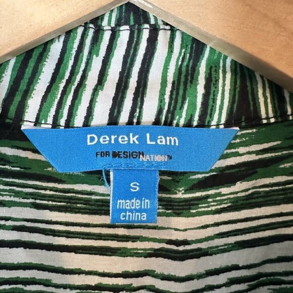 Derek Lam for Design Nation Womens Green Long Sleeve Button Front Shirt Dress S - Picture 12 of 15